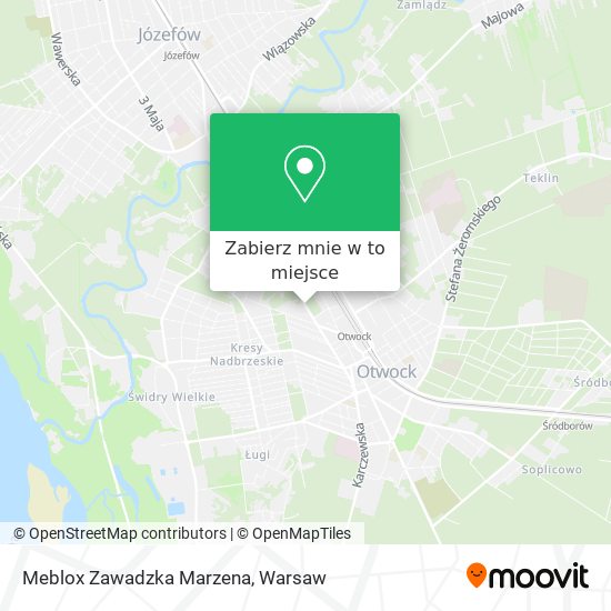 Mapa Meblox Zawadzka Marzena