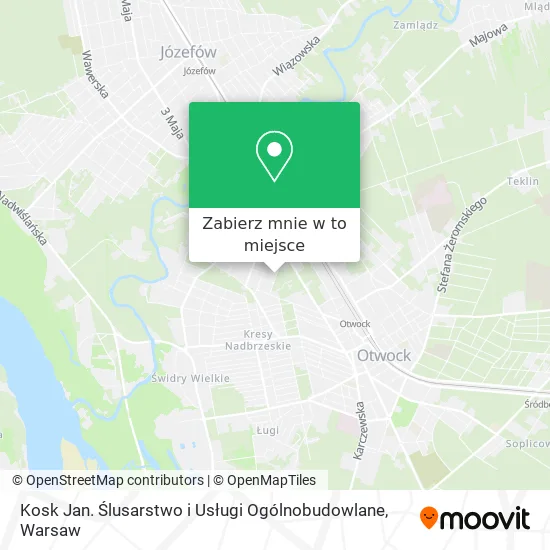 Mapa Kosk Jan. Ślusarstwo i Usługi Ogólnobudowlane