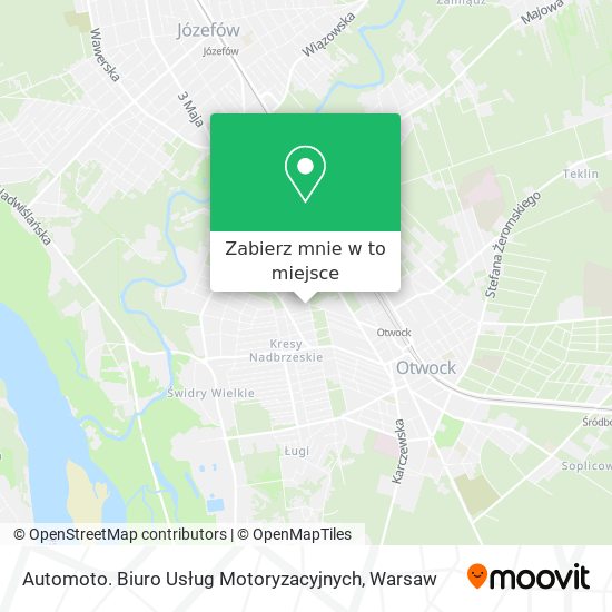 Mapa Automoto. Biuro Usług Motoryzacyjnych