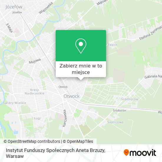 Mapa Instytut Funduszy Społecznych Aneta Brzuzy