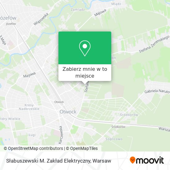 Mapa Słabuszewski M. Zakład Elektryczny