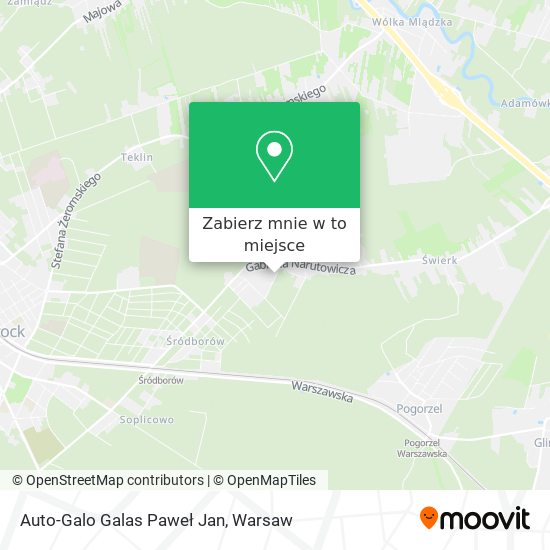 Mapa Auto-Galo Galas Paweł Jan