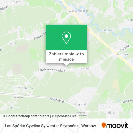 Mapa Las Spółka Cywilna Sylwester Szymański