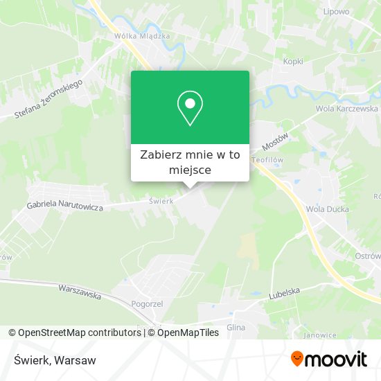 Mapa Świerk