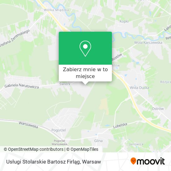 Mapa Usługi Stolarskie Bartosz Firląg