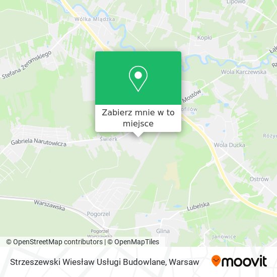 Mapa Strzeszewski Wiesław Usługi Budowlane