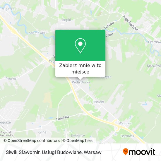 Mapa Siwik Sławomir. Usługi Budowlane