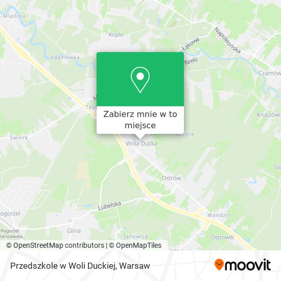 Mapa Przedszkole w Woli Duckiej