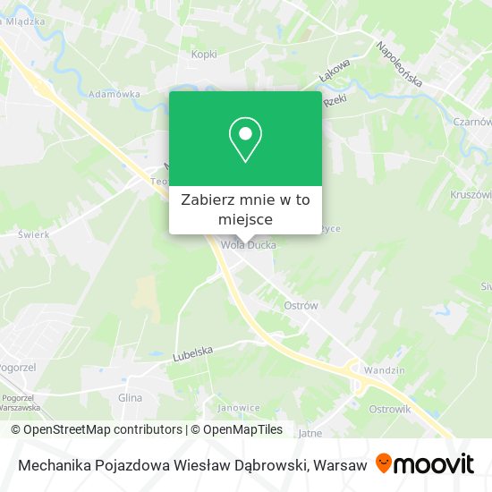 Mapa Mechanika Pojazdowa Wiesław Dąbrowski