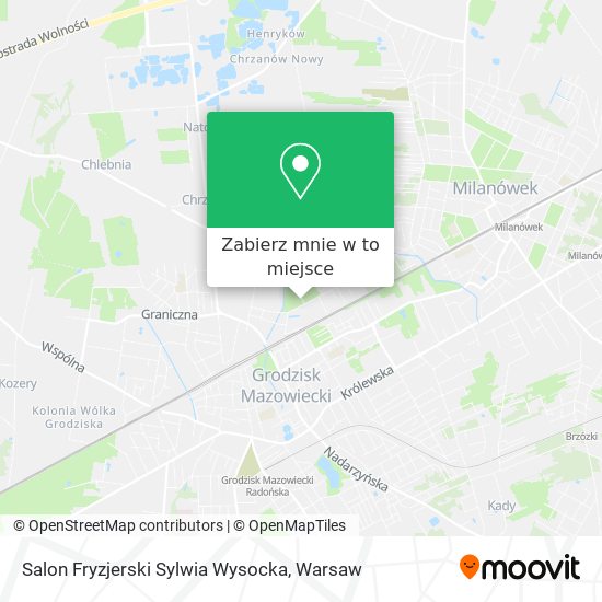 Mapa Salon Fryzjerski Sylwia Wysocka