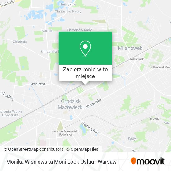 Mapa Monika Wiśniewska Moni-Look Usługi