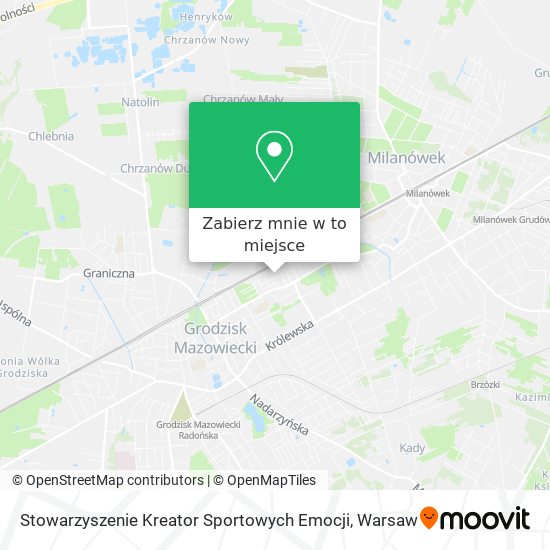 Mapa Stowarzyszenie Kreator Sportowych Emocji