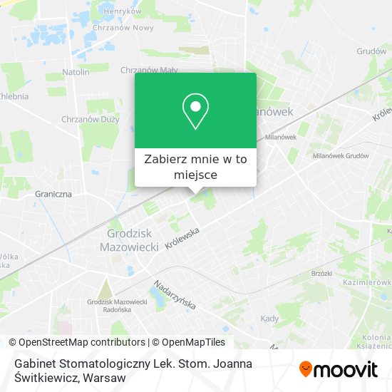 Mapa Gabinet Stomatologiczny Lek. Stom. Joanna Świtkiewicz