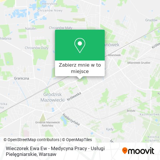 Mapa Wieczorek Ewa Ew - Medycyna Pracy - Usługi Pielęgniarskie