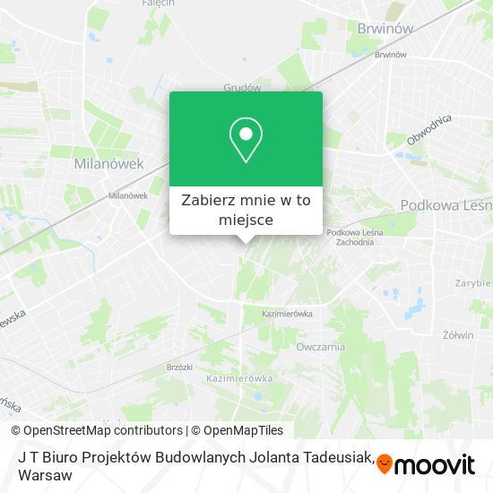 Mapa J T Biuro Projektów Budowlanych Jolanta Tadeusiak