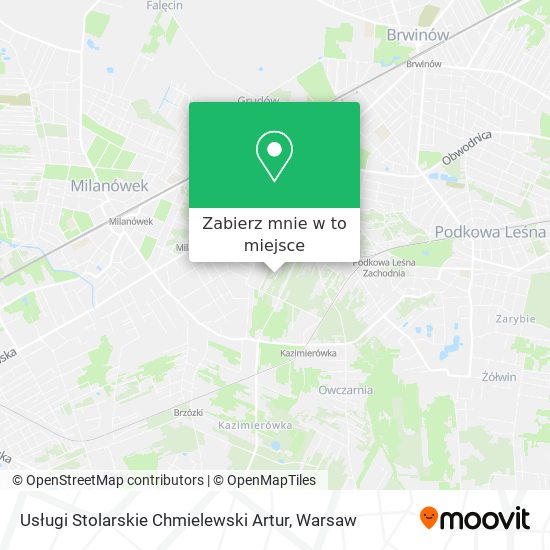 Mapa Usługi Stolarskie Chmielewski Artur