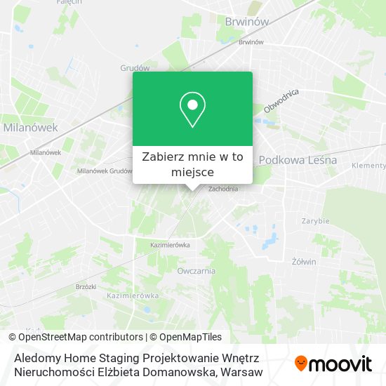 Mapa Aledomy Home Staging Projektowanie Wnętrz Nieruchomości Elżbieta Domanowska