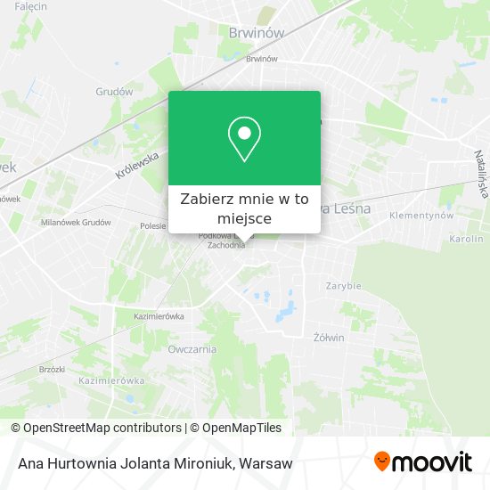 Mapa Ana Hurtownia Jolanta Mironiuk