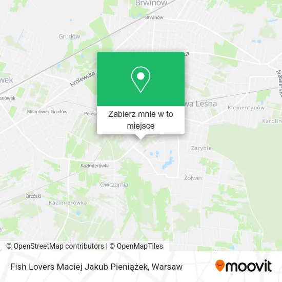 Mapa Fish Lovers Maciej Jakub Pieniążek