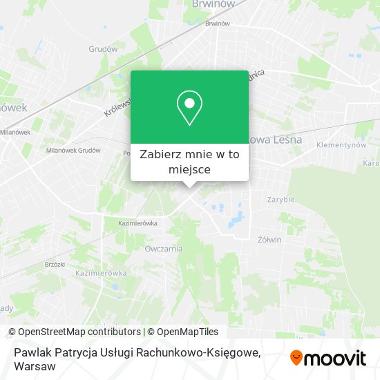 Mapa Pawlak Patrycja Usługi Rachunkowo-Księgowe