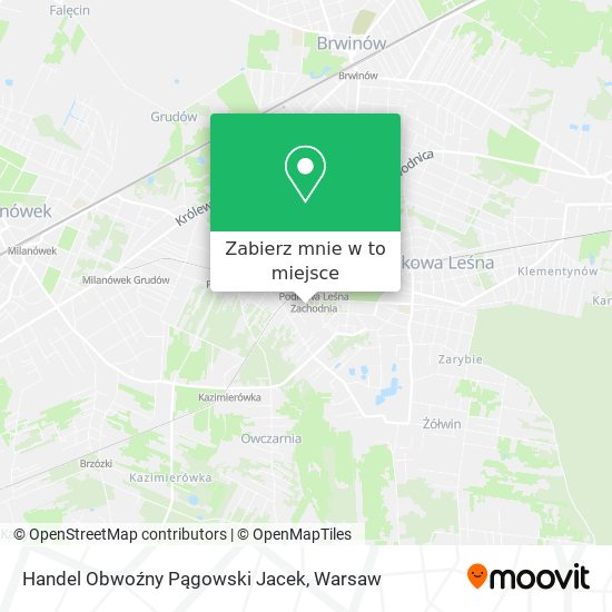 Mapa Handel Obwoźny Pągowski Jacek