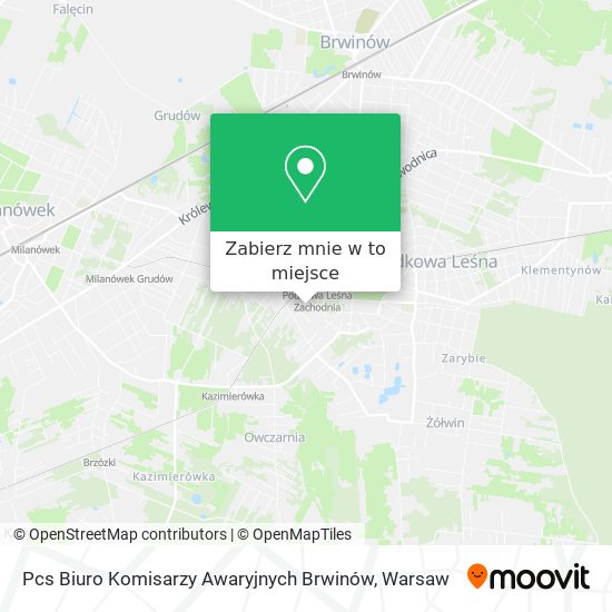 Mapa Pcs Biuro Komisarzy Awaryjnych Brwinów