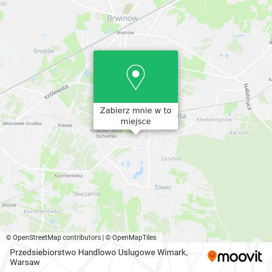 Mapa Przedsiebiorstwo Handlowo Uslugowe Wimark