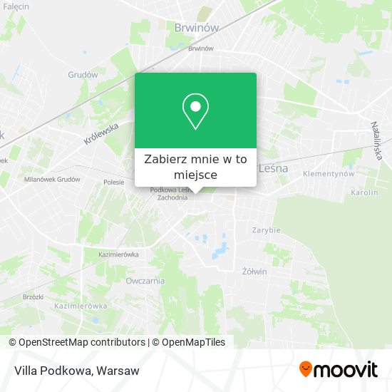 Mapa Villa Podkowa