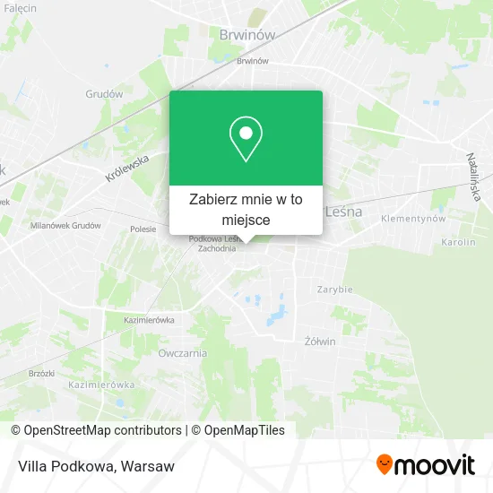 Mapa Villa Podkowa