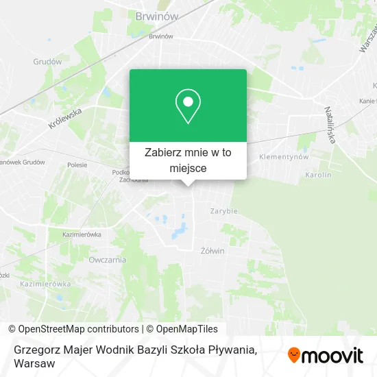 Mapa Grzegorz Majer Wodnik Bazyli Szkoła Pływania