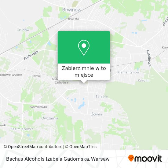 Mapa Bachus Alcohols Izabela Gadomska