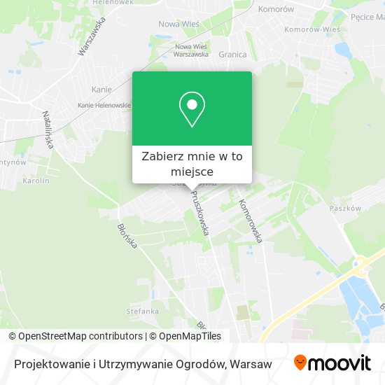 Mapa Projektowanie i Utrzymywanie Ogrodów