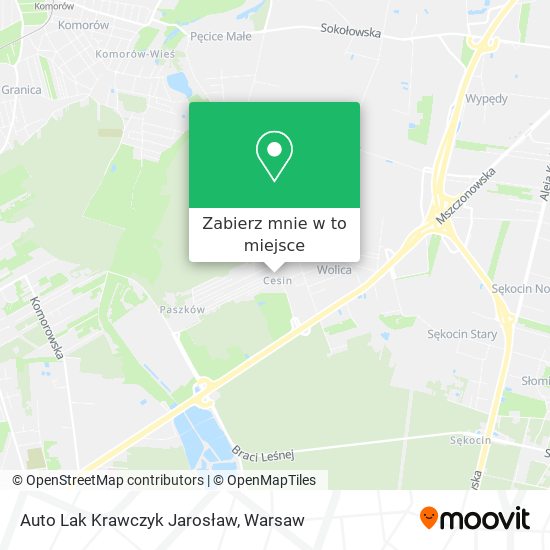 Mapa Auto Lak Krawczyk Jarosław