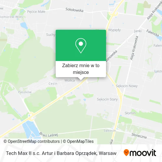 Mapa Tech Max II s.c. Artur i Barbara Oprządek