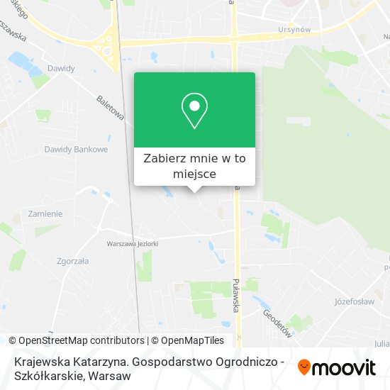 Mapa Krajewska Katarzyna. Gospodarstwo Ogrodniczo - Szkółkarskie