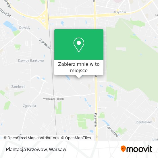 Mapa Plantacja Krzewow