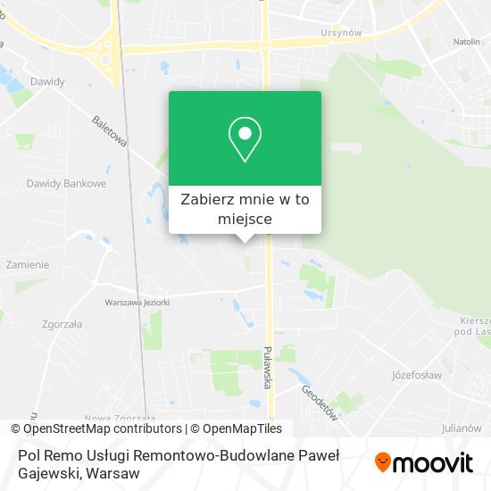 Mapa Pol Remo Usługi Remontowo-Budowlane Paweł Gajewski