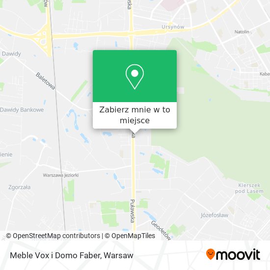 Mapa Meble Vox i Domo Faber