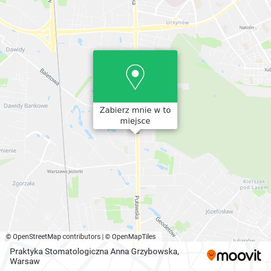 Mapa Praktyka Stomatologiczna Anna Grzybowska