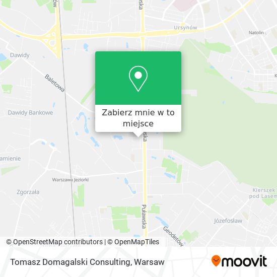 Mapa Tomasz Domagalski Consulting