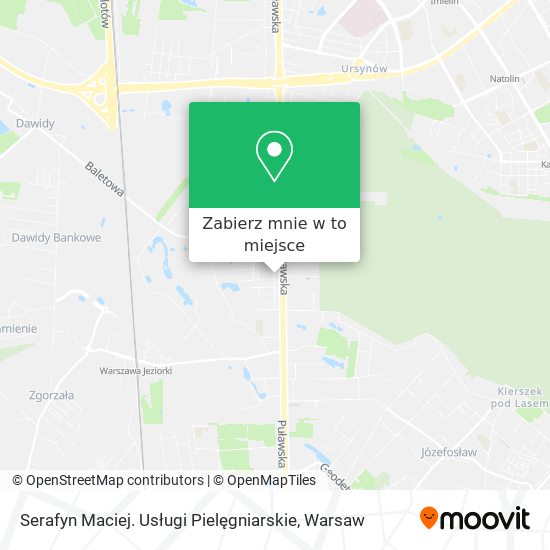 Mapa Serafyn Maciej. Usługi Pielęgniarskie