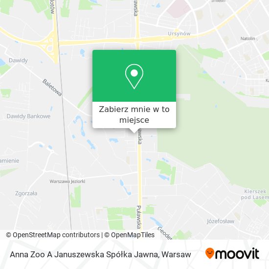 Mapa Anna Zoo A Januszewska Spółka Jawna