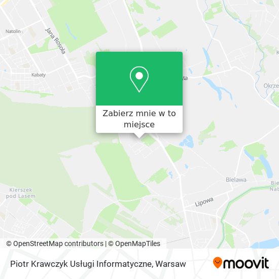 Mapa Piotr Krawczyk Usługi Informatyczne