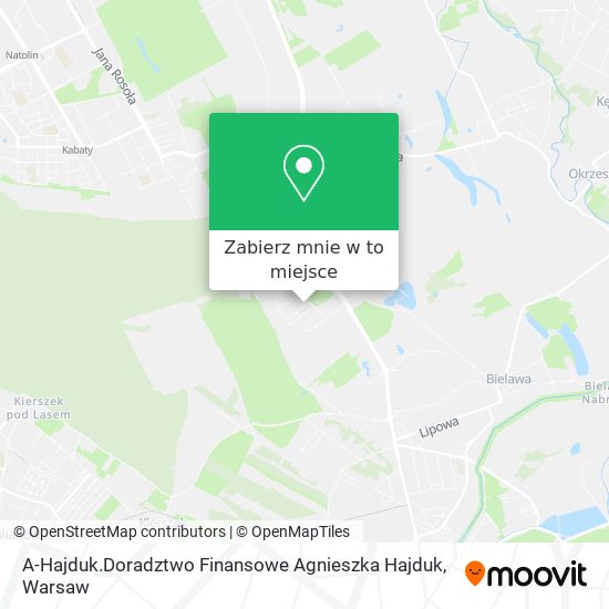 Mapa A-Hajduk.Doradztwo Finansowe Agnieszka Hajduk