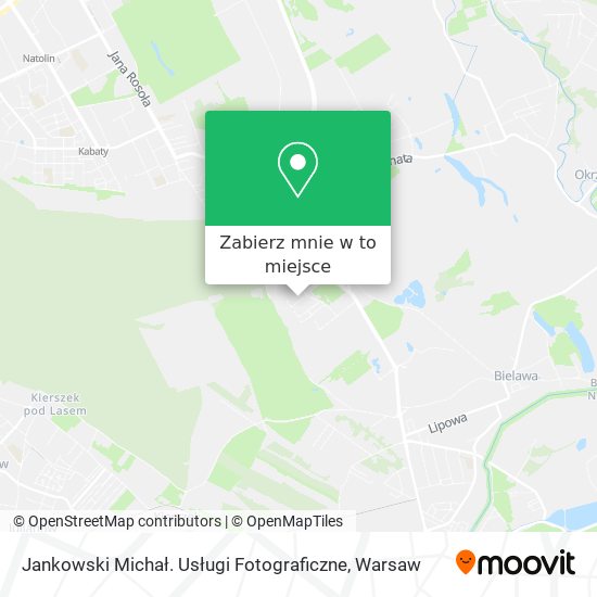 Mapa Jankowski Michał. Usługi Fotograficzne