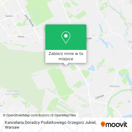 Mapa Kancelaria Doradcy Podatkowego Grzegorz Jukiel