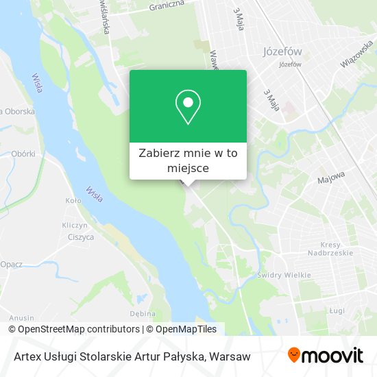 Mapa Artex Usługi Stolarskie Artur Pałyska