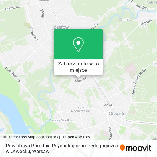 Mapa Powiatowa Poradnia Psychologiczno-Pedagogiczna w Otwocku