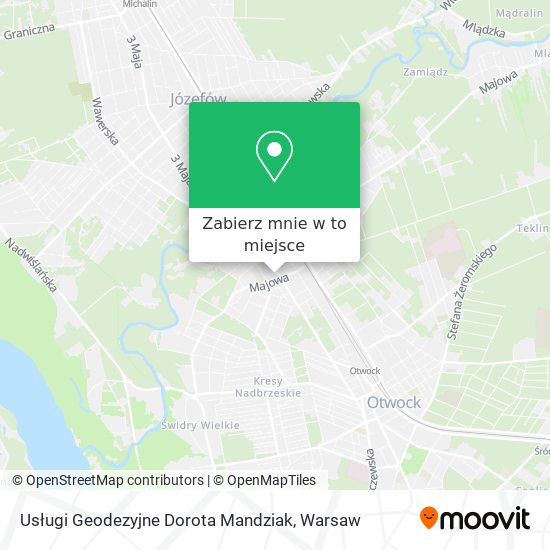 Mapa Usługi Geodezyjne Dorota Mandziak