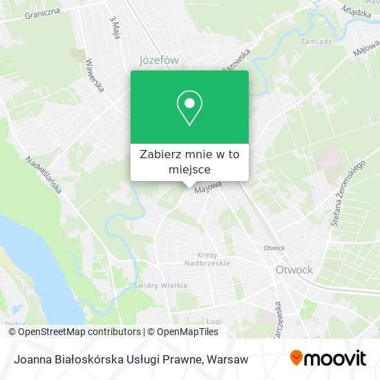 Mapa Joanna Białoskórska Usługi Prawne